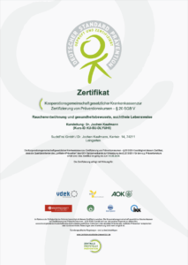 Sicher Nichtraucher werden mit Krankenkassen-anerkannter Raucherentwöhnung - Live-Rauchfreikurse mit Dr. Jochen Kaufmann