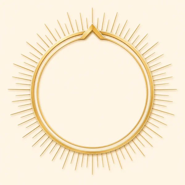 Eigenes SuchtFrei-Emblem, goldener Strahlenkranz