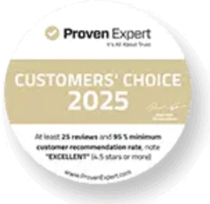 ProvenExpert-Siegel Customers’ Choice 2025 (Von Kunden empfohlen) – Dr. Jochen Kaufmann